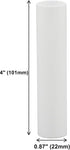 1751 Set 6, 4 Inch Creative Hobbies - of Tall White Plastic Candle Covers Sleeves Chandelier Socket Covers ~Candelabra