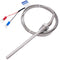 Twidec/2M NPT 1/4"inch (6X100MM) Pipe Thread Temperature Sensor Probe Two Wire Temperature Controller