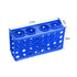 uxcell 4 Way Tube Rack, Polypropylene, 80-Well Blue for 0.5ml, 1.5ml, 1.8ml, 10ml, 15ml, 50ml