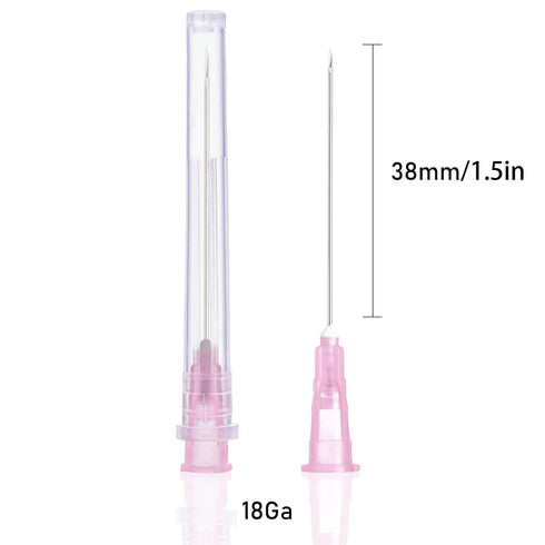 100 Pack 18 Gauge 1.5 in Lab Accessories,Individually Sealed Supplies