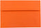 JAM PAPER A7 Colored Invitation Envelopes - 5 1/4 x 7 1/4 - Orange Recycled, 100/Pack