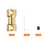 MECCANIXITY 10pcs Brass Shaft Coupling Joint Connector 2mm to 3mm with Screws for RC Model Car Airplane Motor