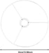 Leefasy 13 inch Lamp Shade Frame Easy to Install Connecting Lamps Harp Professional Strong for Table Floor Lamps