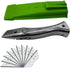 Dolphin PVC Zinc-aluminum Alloy Handle Roll Floor Cutter Knife with 10pcs Blade