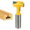 1/2" Shank Straight T-Slot & T-Track Slotting Cutter Router Bit, Wood Groove Milling Cutter, 1-1/16 Inch Diameter