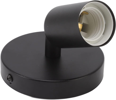 Hilitand E26/E27 Modern Black LED Wall Lamp for Bedroom & Living Room