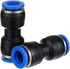 Metalwork Plastic Push to Connect Straight Union Pipe Tube Fitting, 10mm OD x 10mm OD, Straight Pneumatic Connector (Pack of 10) by Yoebor