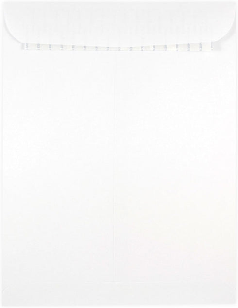 JAM PAPER Open End Catalog Commercial Envelopes - 9 x 12 with Peel and Seal Closure, White, 25/Pack