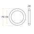 uxcell Silicone O-Rings, 30mm OD 27mm ID 1.5mm Width VMQ Seal Gasket for Pipe Repair, White, Pack of 30