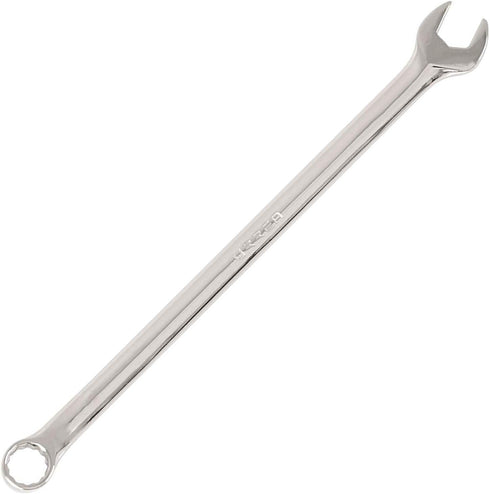 URREA 12-Point Combination Wrench - 10mm Extra Long Mechanics Tool with Nickel-Chrome Finish - 1210ML