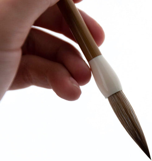 QingYi Chinese Calligraphy Brush, Weasel Hair Sumi Brush for Font 7-12cm, Seal/Clerical/Regular/Running/Cursive Script