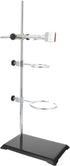 Cabilock Lab Iron Base Retort Stand Flask Clamp Metalware Chem Equipment Kit