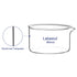 Crystallizing Dish with Spout and Heavy-Duty Rim, Thick-Walled Design High Borosilicate Glass Reusable Crystallizing Dishes for Crystallization and Evaporation, 100 ml Capacity OD 80 mm