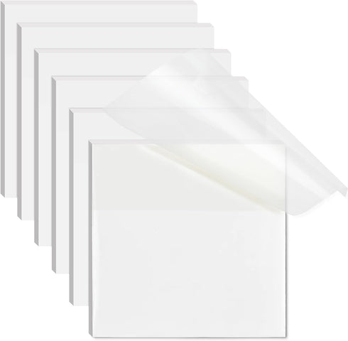 Transparent Sticky Notes, 3x3 inch Clear Self-Adhesive Waterproof Notes for Annotation, College & Office Supplies