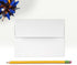 LUXPaper A2 Foil Lined Invitation Envelopes, Peel & Press, 4 3/8" x 5 3/4", White w/Gold LUX Lining, 70lb. Text, 50 Qty