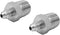 (2-PACK) 2404-04-08 Hydraulic Hose Adapter Fitting 1/4" Male JIC 37° Flare × 1/2" Male SAE Straight Connector