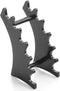 lasenersm Plastic 6-Slots Eyebrow Fountain Pen Pencil Jewelry Makeup Brush Display Rack Holder, Black