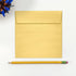 LUXPaper Square Invitation Envelopes | Peel & Press | Gold Metallic | 5 1/2" x 5 1/2" | 50 Qty