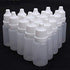 12 PCS 30ml 1oz Empty Refillable LDPE Plastic Squeezable Eye Dropper Bottles with Screw Caps and Plugs