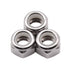 #10-24 inch Nylon Insert Hex Lock Nuts (50 Pack), 304 Stainless Steel (18-8), Corrosion-Resistant Hex Lock Nuts with