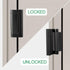 3" 800 lbs Home Security Door Lock Reinforcement - Child Proof High Security Door Locks with Stop Withstand for Inward