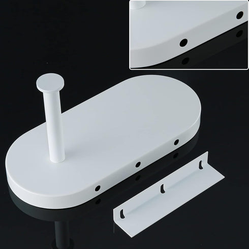 304 Holder.93088MW RANDOM Matte White Toilet Paper Holder with Phone Shelf, SUS Stainless Steel Modern Bathroom