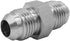 (4-PACK) 2403-06-06 Hydraulic Hose Adapter Fitting - 3/8" Male JIC 37° Flare × 3/8" Male JIC 37° Flare