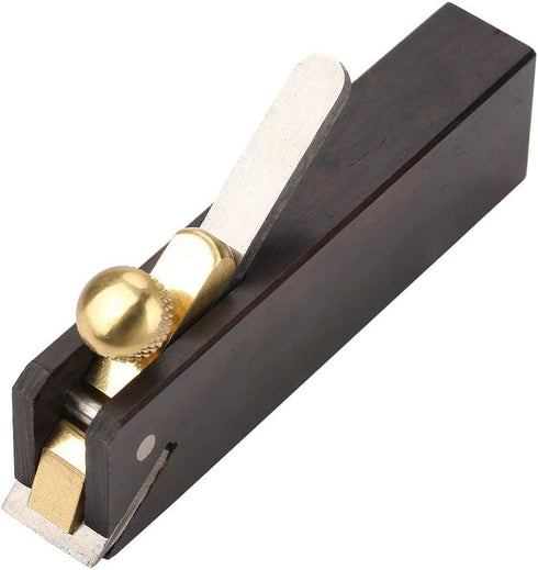 Mini Wood Planer Hand Tool, 3 inch Ebony Plane for DIY Woodcraft, Metal Fixer & Planer Blade for Woodworking