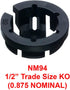 iMBAPrice NM94-100 Plastic Black Button Push-in NM Cable Romex Connector, 100-Pack, 3/8 Trade Size