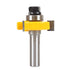 Yakamoz 1/2 Inch Set 1-1/2" Shank Adjustable Tongue and Groove Router Bit Stock Woodworking Cutting Milling Tools