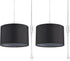 2 Pack Plug in Pendant Light, Hanging Light with 15Ft Clear Cord,