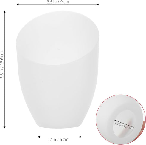 5.35X3.54X1.96 Inch Set 5 GANAZONO Horseshoe Lampshade Plastic Lamp Shade of for Table Lamps Easy Install Light Cover