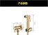 IJPDXOLBQ ToiletSprayer Brushed Gold Angle Valve Faucet Sprayer Full Pressure and Leakproof HandheldToilet Sprayer