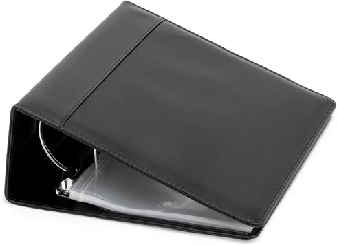 Juvale 4-Inch Theater Binder with 30 Sleeves, 3-Ring Organizer with Clear Sheet Protectors, 2 Pockets Per Sleeve