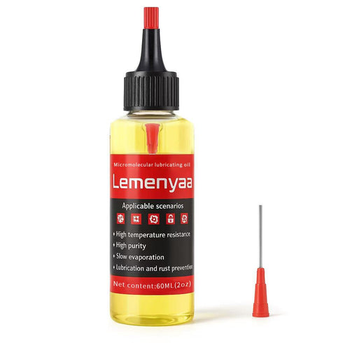 Lemenyaa Door Hinge Lubricant 2 OZ Silicone Oil with Built-in Nozzle Storage Non-Spray,