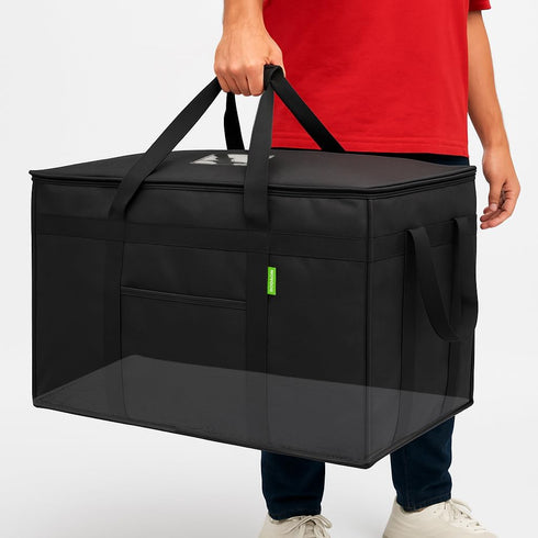Bodaon Insulated Food Delivery Bag with Included Baseboard, Heavy-Duty Thermal XXXL Cold/Hot