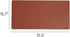 Smead Desk Pad, Vegan Leather Mat with Non-Slip Faux Suede Backing, Perfect Desk Organizer for Office Decor (Saddle)