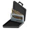 COMOWARE Left Hand Drill Bit Set, 13 Piece M2 HSS with Titanium Nitride Coating, SAE (1/16" - 1/4")