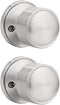 One Sided Dummy Door Knobs, 2 Pack Modern Interior Handle for Bifold Doors, Satin Nickel Keyless Door Knob