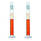 2Pcs 25ml,Ground Joint Measuring Cylinder with Solid Stopper,Laboratory Glassware