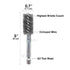 WICKED Professional ID Copper Tube Pipe Cleaner Replacement Brushes 1/2" (6-Pack)