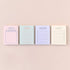 Monolike Memopad Sketch Planning Ver.2, 4 Packs, 100 Sheets Each, Total 400 Sheets, Note Pads
