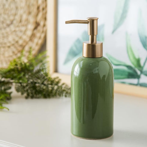 Shurhome Ceramic Hand Sanitizers Bottle Hotel Home Kitchen Soap Dispenser Toilet Lotion Bottle Press Bathroom