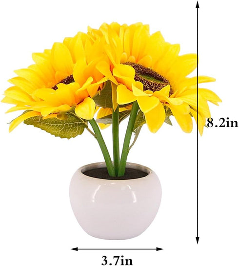 Naimo Sunflower Night Light Rechargeable LED Night Lamp Flower Table Lamp for Bedroom Living Room Birthday Party