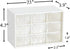 Feadily 4PCS Small Drawer Organizer for Desk, Desktop Storage Drawers with 9 Clear Drawers, White