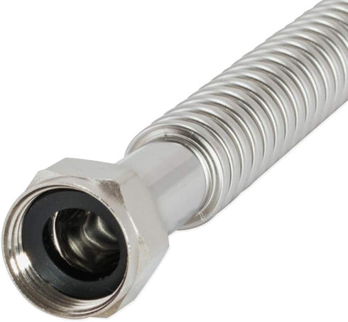 Eastman 18 Inch WaterFlex Expansion Water Heater Connector, 3/4 Inch Stainless Steel