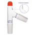 3 Way Distilling Thermometer Adapter with 24/40 Joints and Screw Cap for Distillation Apparatus