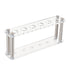 OLYCRAFT Clear Acrylic Test Tube Rack, 6 Sockets Display Stand for Chemistry Laboratory, 9.5x2x3.6 Inch