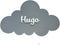 BugyBagy Personalized Cloud Wall Lamp Hand-Painted Wooden Night Light with Custom Name
