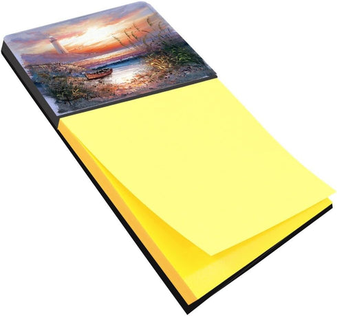 Lighthouse Scene with Boat Sticky Note Holder